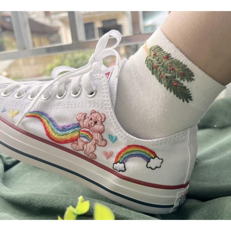 Converse Chuck Taylor 1970s, custom embroidery converse, unique gifts