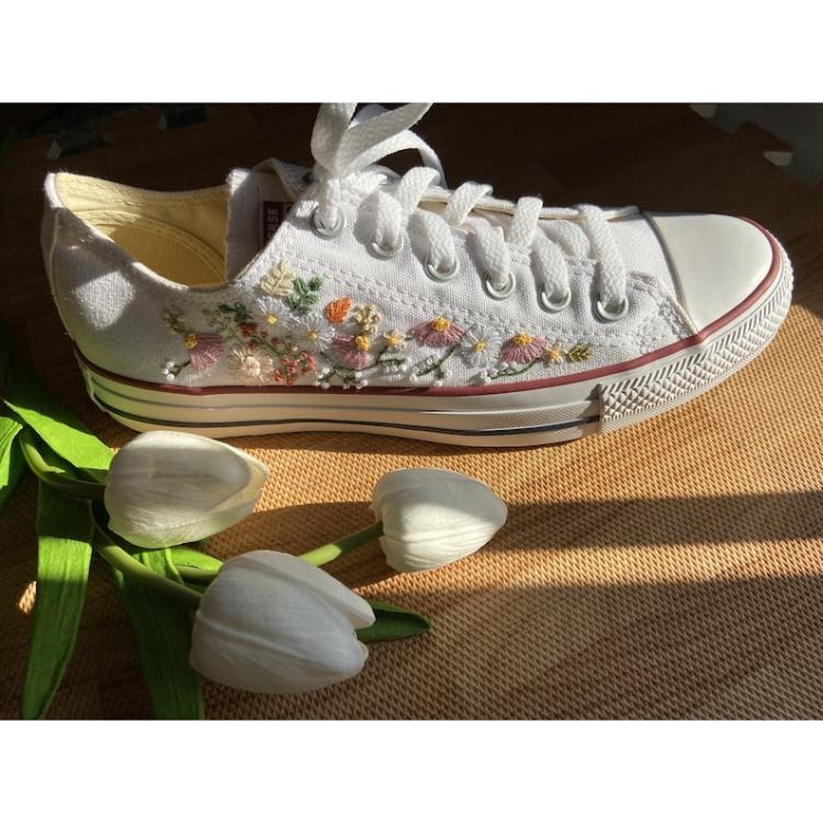 Customized Converse Embroidered Shoes Converse Chuck Taylor 1970s