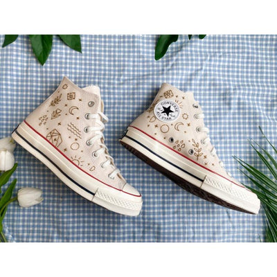 Embroidered Shoes Converse Chuck Taylor Embroidered Sunflower Garden