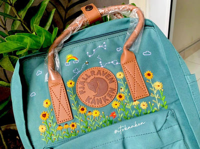 Fjallraven Kanken Embroidery Custom Backpack Little Cutie