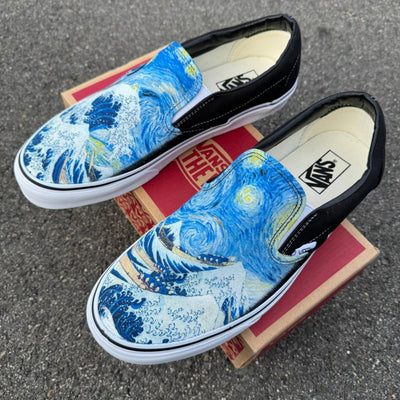 The Great Wave and Vincent Van Gogh Starry Night