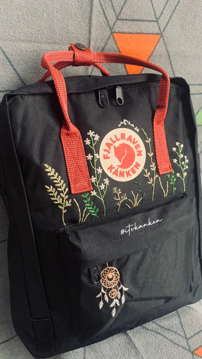 Kanken Embroidery Custom Backpack, Customised Fjallraven Kanken