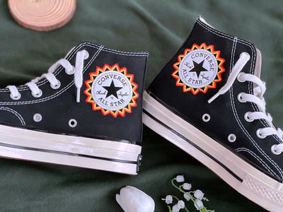 Embroidered Converse,Custom Symbol Converse,Converse Eyes And Lips