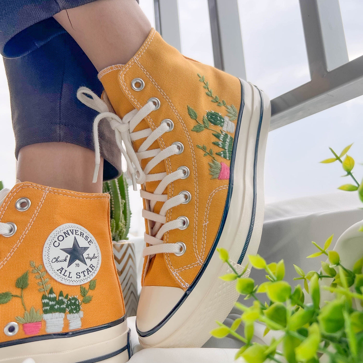 Embroidered Converse,Flower Converse,Converse High Tops Chuck Taylor